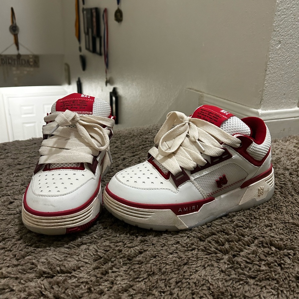Amir' Red and White Sneakers
